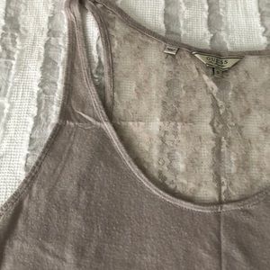 GUESS LACE BACK TANK